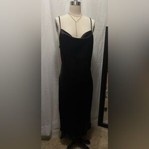 Bebe Satin Black Dress (M)